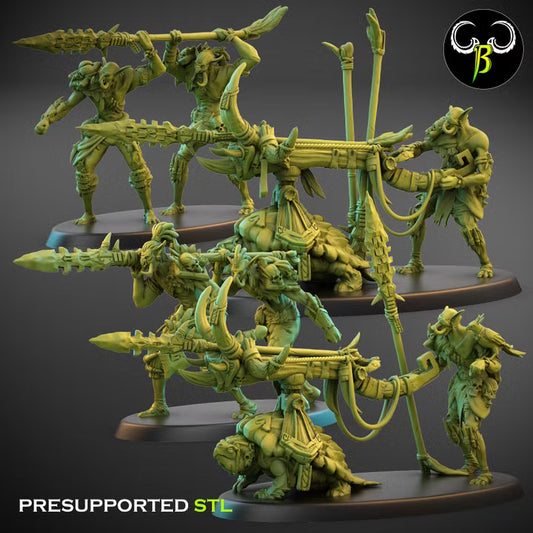 Stabba Thrower and Stabba Crew - ClayBeastCreation, Hedtekka Tribe orc ballistas