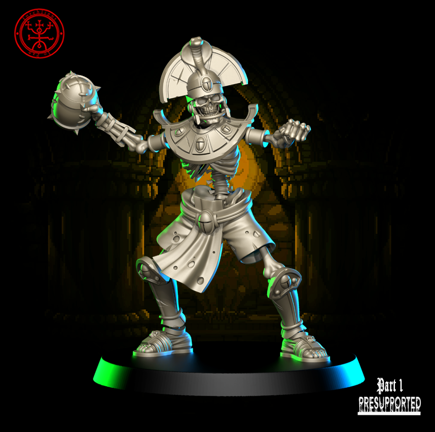 The Osteopharaosis Tomb Kings Team for Fantasy Football Miniature Tabletop Game Torchlight Models