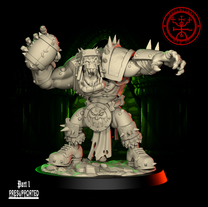 The GREEN FLASH - Brute Orc Team for Fantasy Football Miniature Tabletop Game – Torchlight Miniatures - TheMajorLab