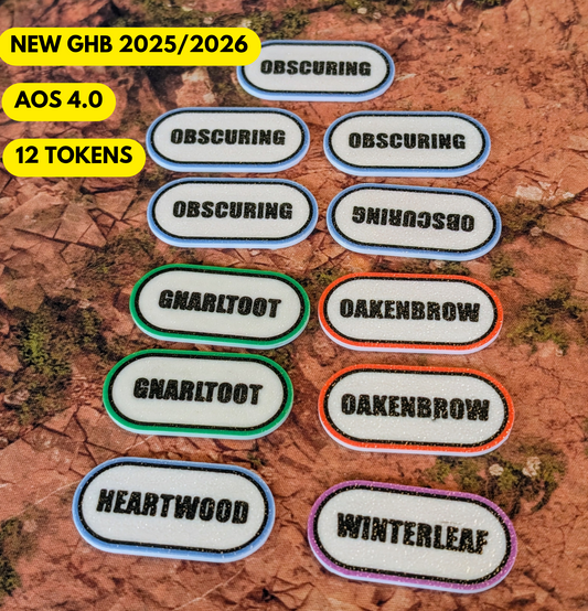 12 Tokens for Warhammer Age of Sigmar 4 GHB 2025/2026 – Battleplans Essentials