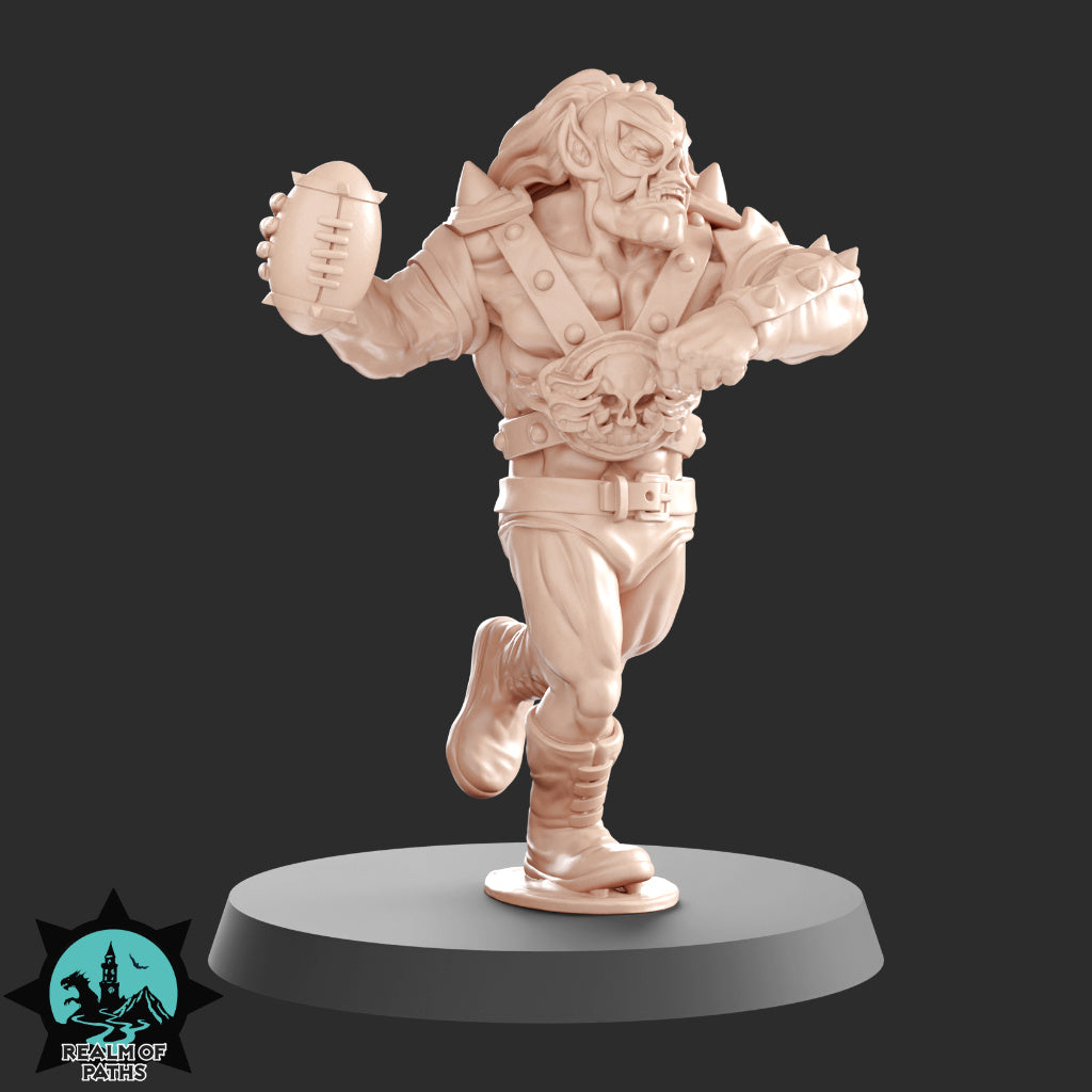 ORCSLAM MANIA - Orc Team for Fantasy Football Miniature Tabletop Game - Realm of paths - TheMajorLab