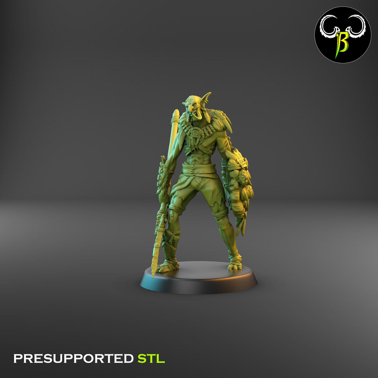 Tribes tusks - HEDTAKA TRIBE - Orcs Army - Clay Beast Creations