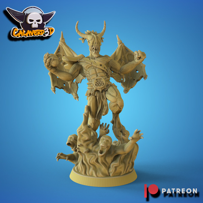 Damned from the ninth circle Bloodbound Team for Fantasy Football Miniature Tabletop Game Calaverd3D