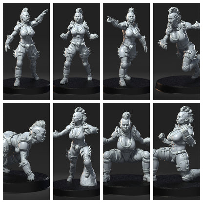 Warchief's Daughters - Amazons Team for Fantasy Football Miniature Tabletop Game Mythbowl RN eStudio - TheMajorLab