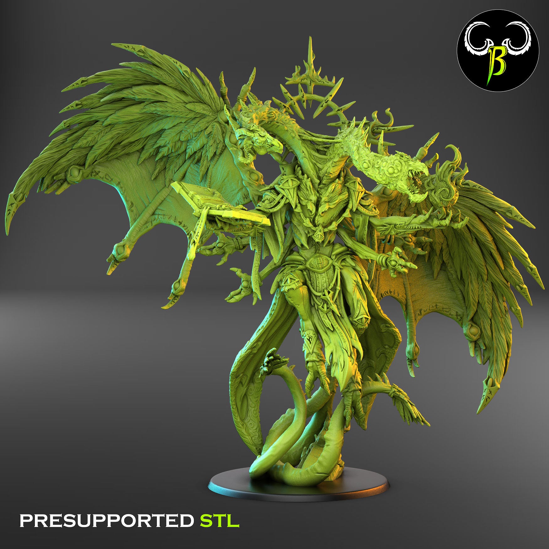 Warped diviner - Dark Legion - Chaos Army - Clay Beast Creations - TheMajorLab