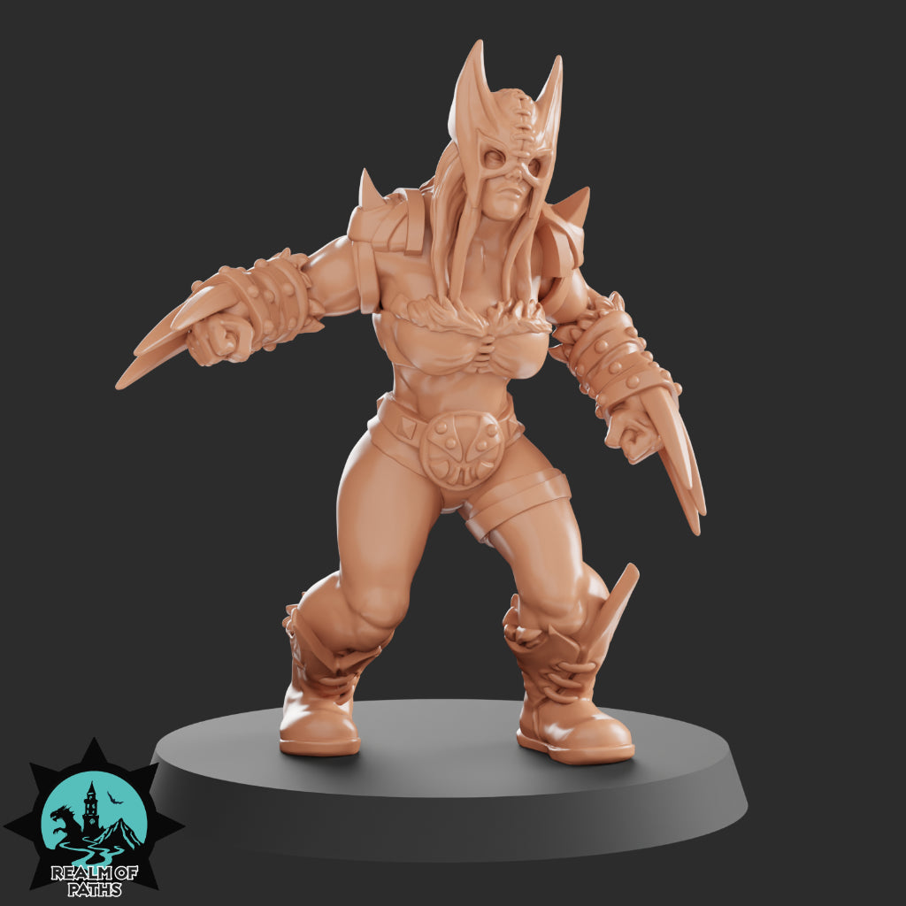 AMAROCK Amazon Team for Fantasy Football Tabletop Miniature Game Realm of paths - TheMajorLab
