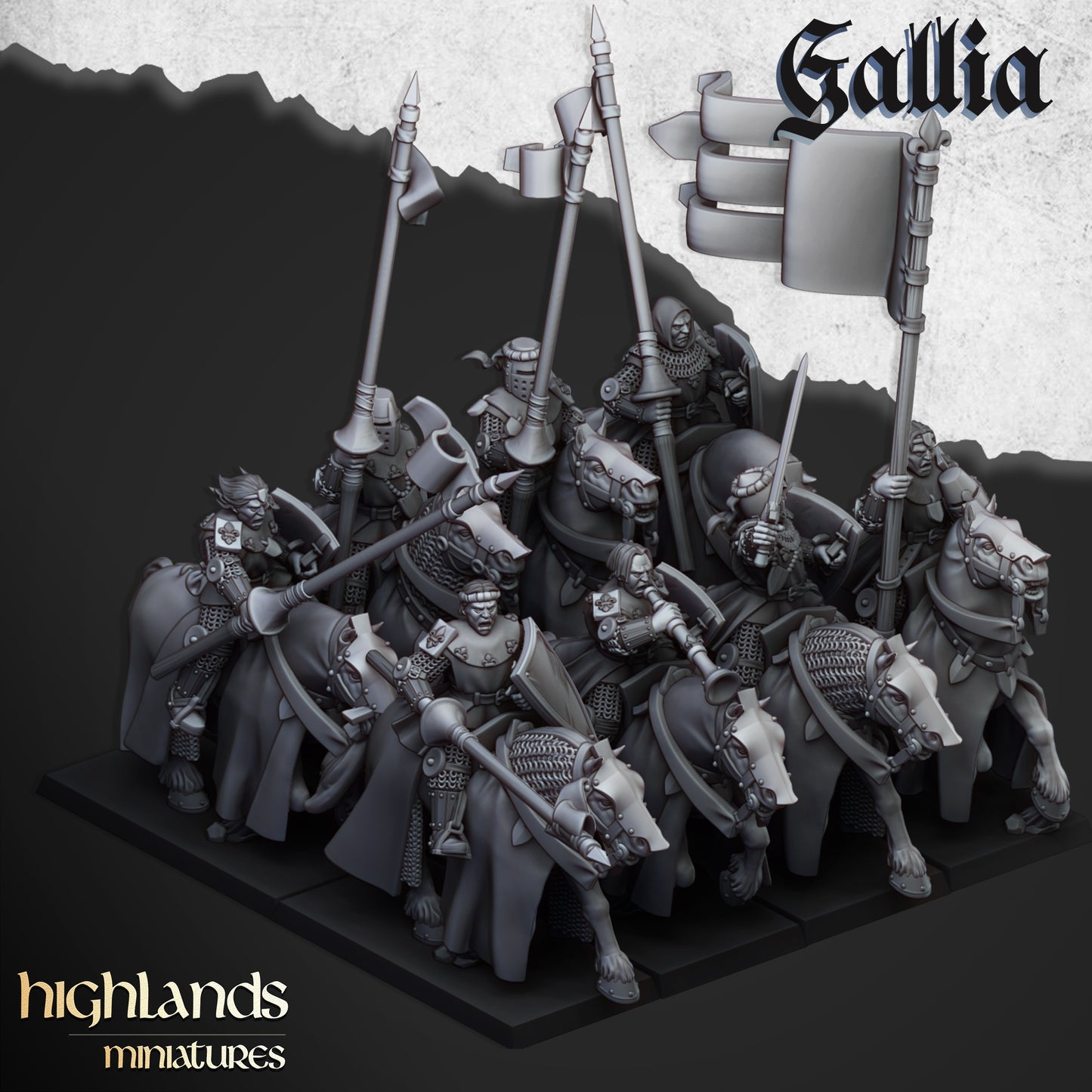 Young Knights of Gallia – Humankind Army - Highlands Miniatures - TheMajorLab