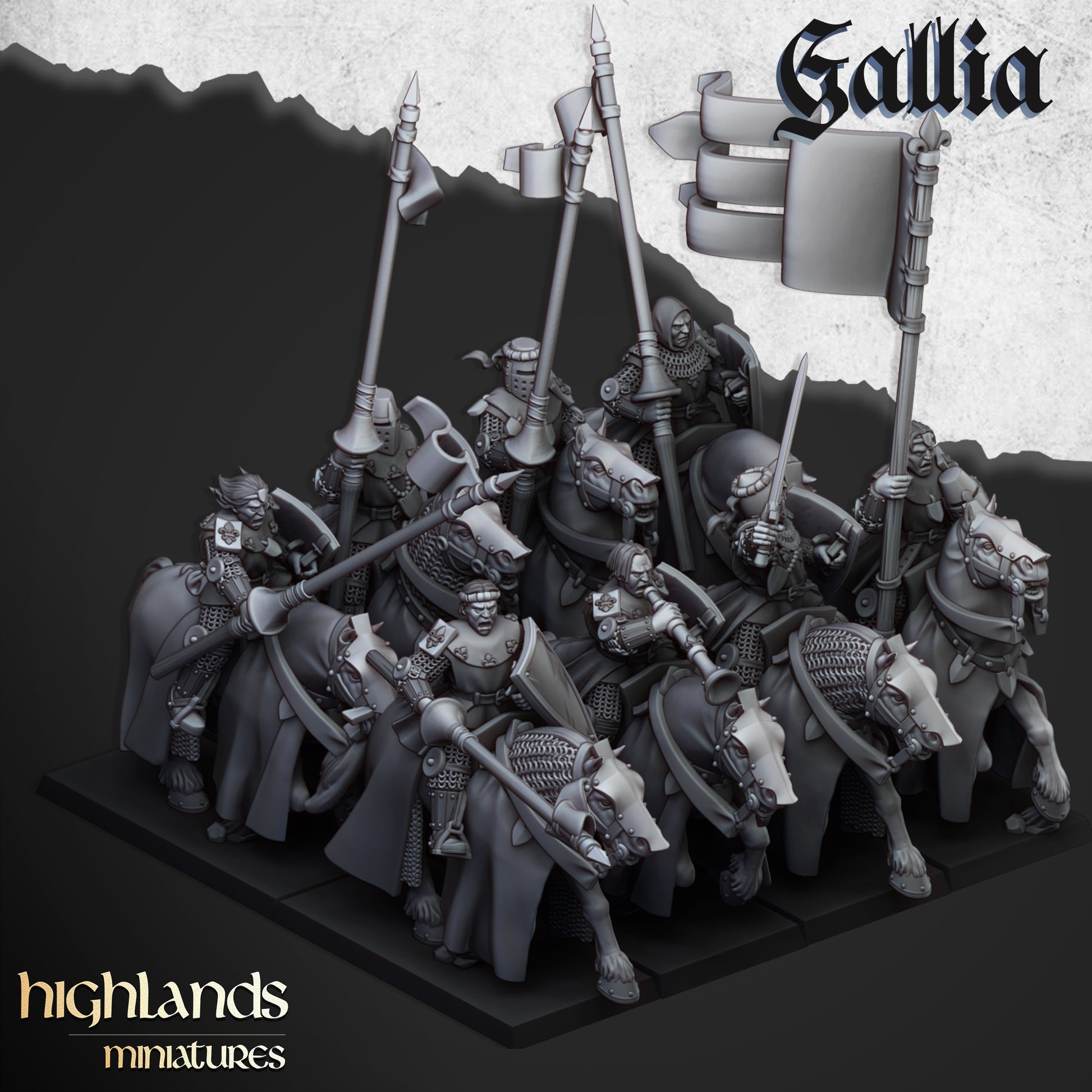 Young Knights of Gallia – Humankind Army - Highlands Miniatures - TheMajorLab