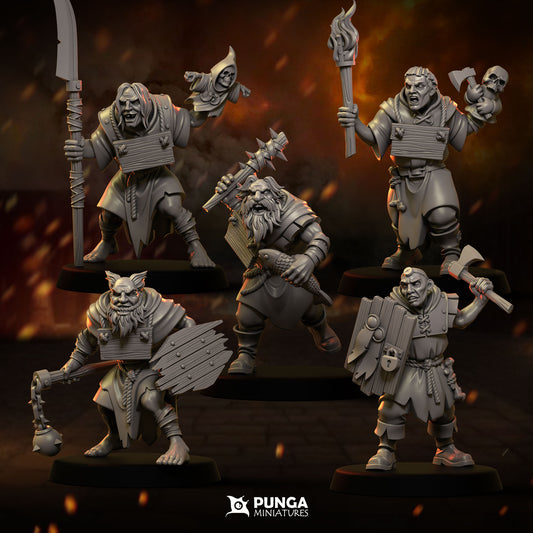Zealots Warband Human Miniatures Punga Miniatures