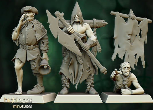 Zombie Warriors – Vampire Undead Army by Highlands Miniatures | Resin Undead Miniatures for Fantasy Wargames