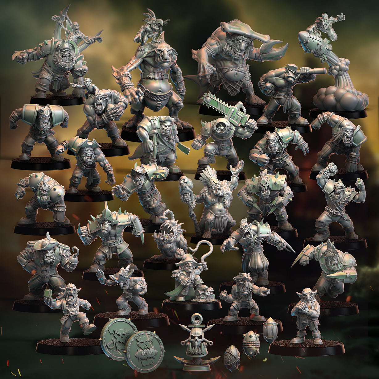 Baorcudas Black Orcs Fantasy Football Punga Miniatures