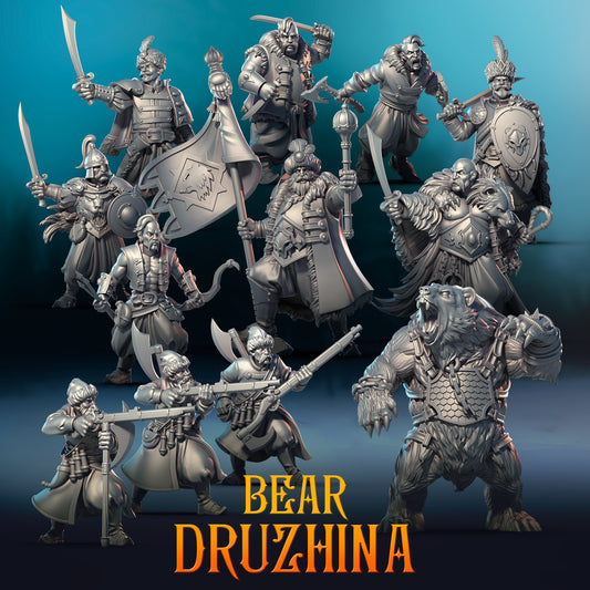The Bear Druzhina warband Human Punga Miniatures