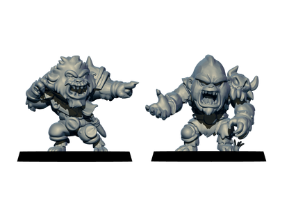 Northmen Chibis – 18 Miniatures High Quality Resin Blood Fantasy Football Bowl Team – Big Head Chibis