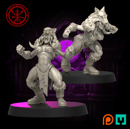 The Amazon Primes Team - 13 High-Quality 3D Print Amazon Miniatures | Blood Fantasy Football Bowl | Torchlight Models