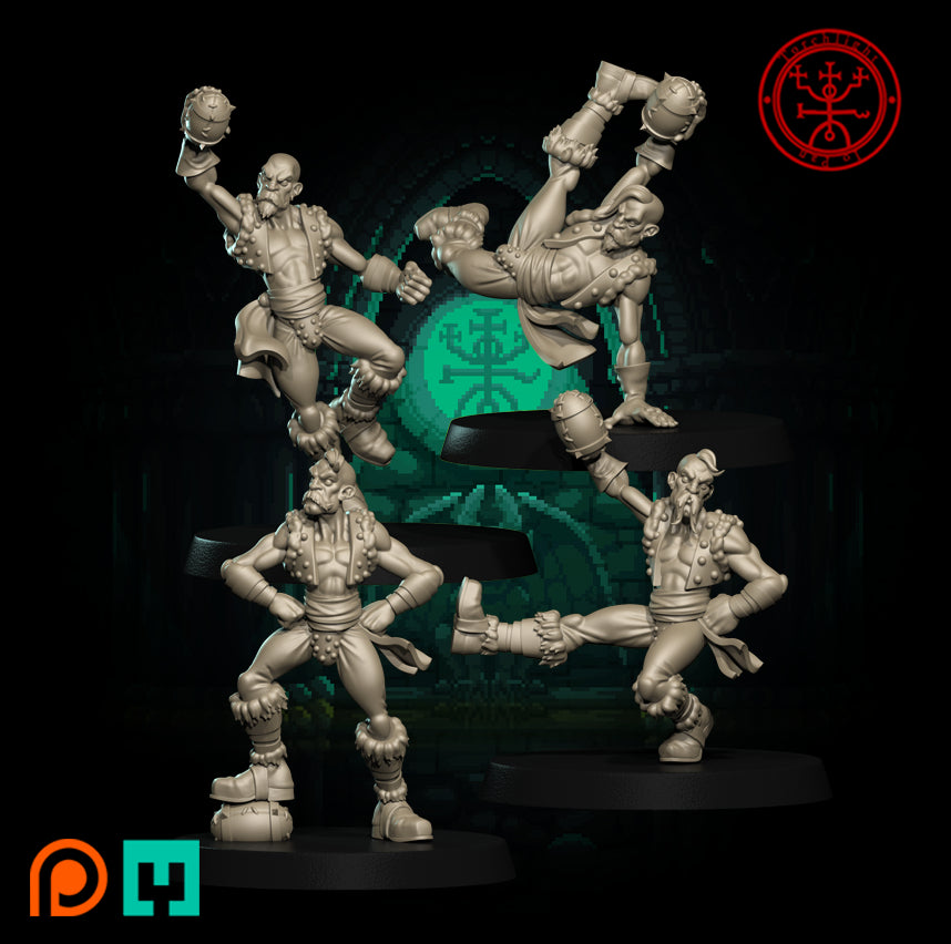 The Imperial Circus Team - 15 High-Quality 3D Print Human Miniatures | Blood Fantasy Football Bowl | Torchlight Models