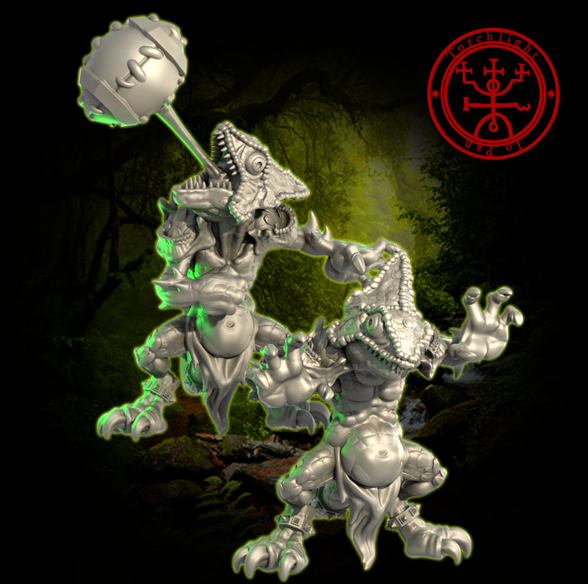 RAZORSCALE RIPPERS Lizardmen Team for Fantasy Football Miniature Tabletop Game Torchlight Models