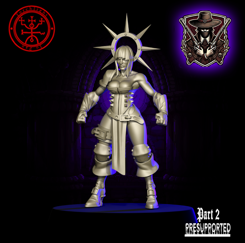 The Unexpected Inquisition Support Team - 12 High-Quality 3D Print Human Miniatures | Blood Fantasy Football Bowl | Torchlight Models