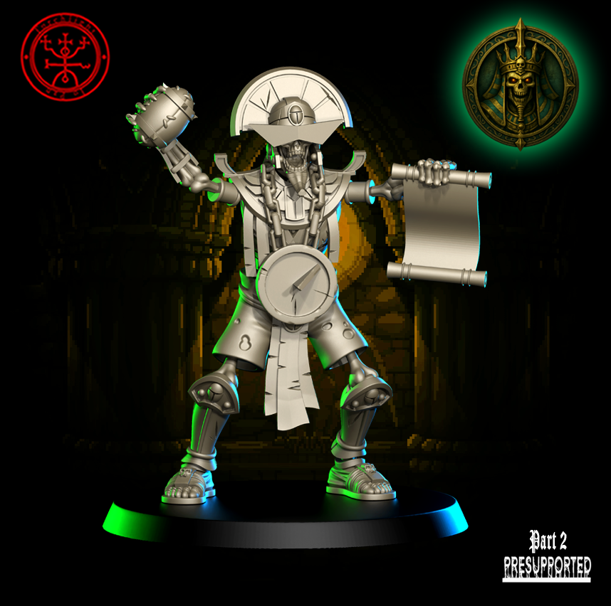 The Osteopharaosis Tomb Kings Team for Fantasy Football Miniature Tabletop Game Torchlight Models