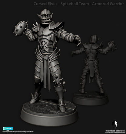 Spikeball Team Cursed Elves Dark Elves for Fantasy Football Miniature Tabletop Game Edge Miniatures