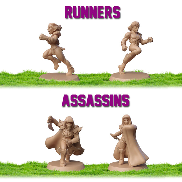 The Khaine Avatars Dark elves team for fantasy football miniature tabletop game Cosmondo