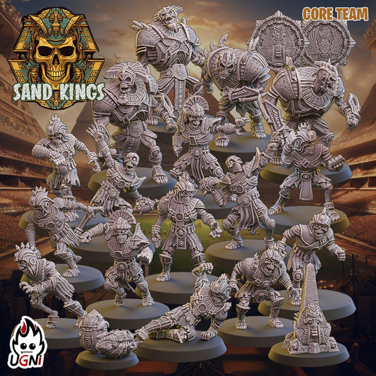 Sand Kings Tomb Kings Team for Fantasy football miniature tabletop game Ugni Miniatures
