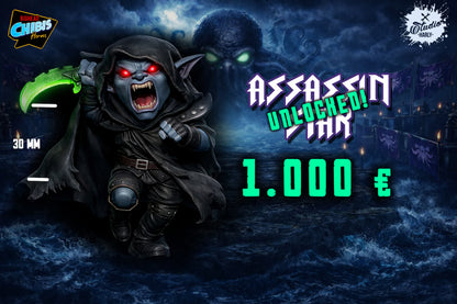 Sons of Kraken Chibi Dark Elves for fantasy football miniature tabletop game Big Head Chibis (Copy) - TheMajorLab