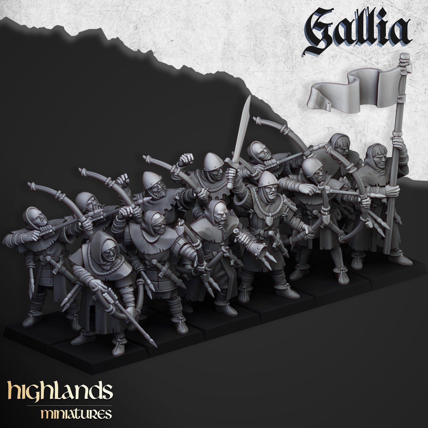 Gallia Archers – Humankind Army - Highlands Miniatures