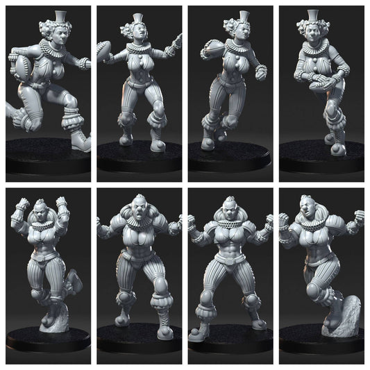 Giggle Gory Girls - Amazons Team for Fantasy Football Miniature Tabletop Game Mythbowl RN eStudio