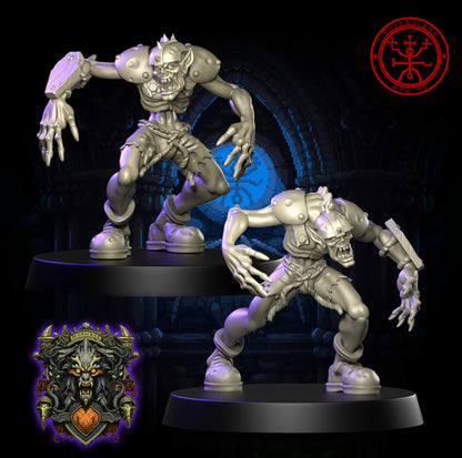 The Twilight Thrillers Team - 18 High-Quality 3D Print Undead Miniatures | Blood Fantasy Football Bowl | Torchlight Models