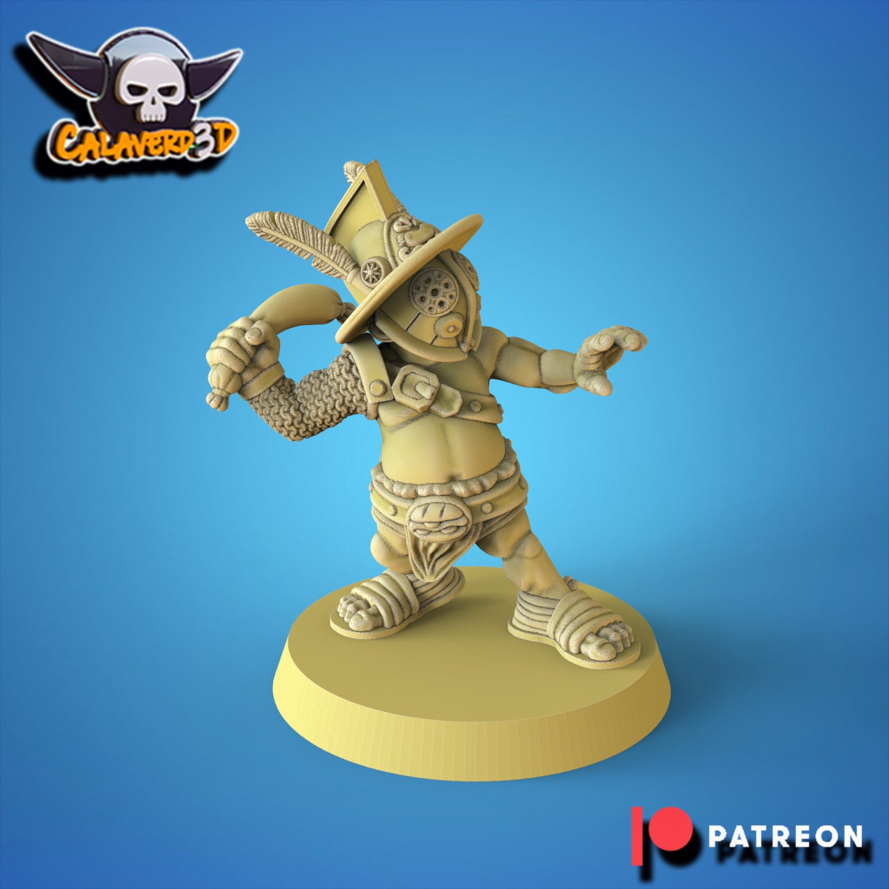 Halfdiators Halfling Team for Fantasy Football Miniature Tabletop Game Calaverd3D