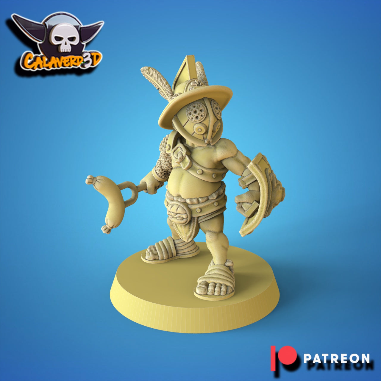 Halfdiators Halfling Team for Fantasy Football Miniature Tabletop Game Calaverd3D