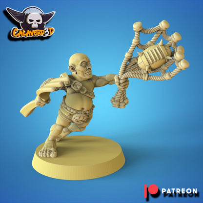 Halfdiators Halfling Team for Fantasy Football Miniature Tabletop Game Calaverd3D