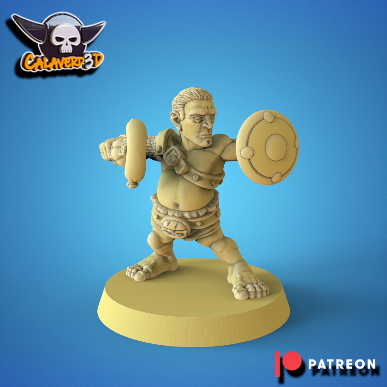 Halfdiators Halfling Team for Fantasy Football Miniature Tabletop Game Calaverd3D
