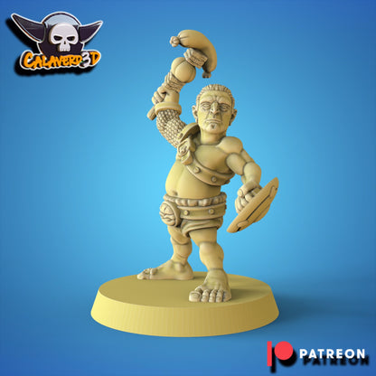 Halfdiators Halfling Team for Fantasy Football Miniature Tabletop Game Calaverd3D