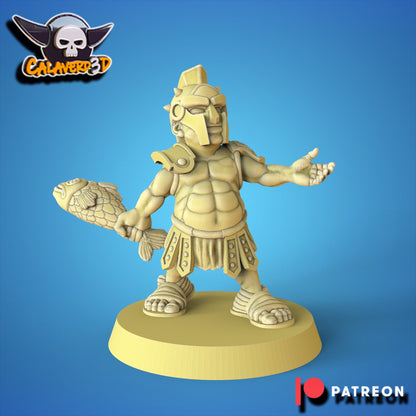 Halfdiators Halfling Team for Fantasy Football Miniature Tabletop Game Calaverd3D