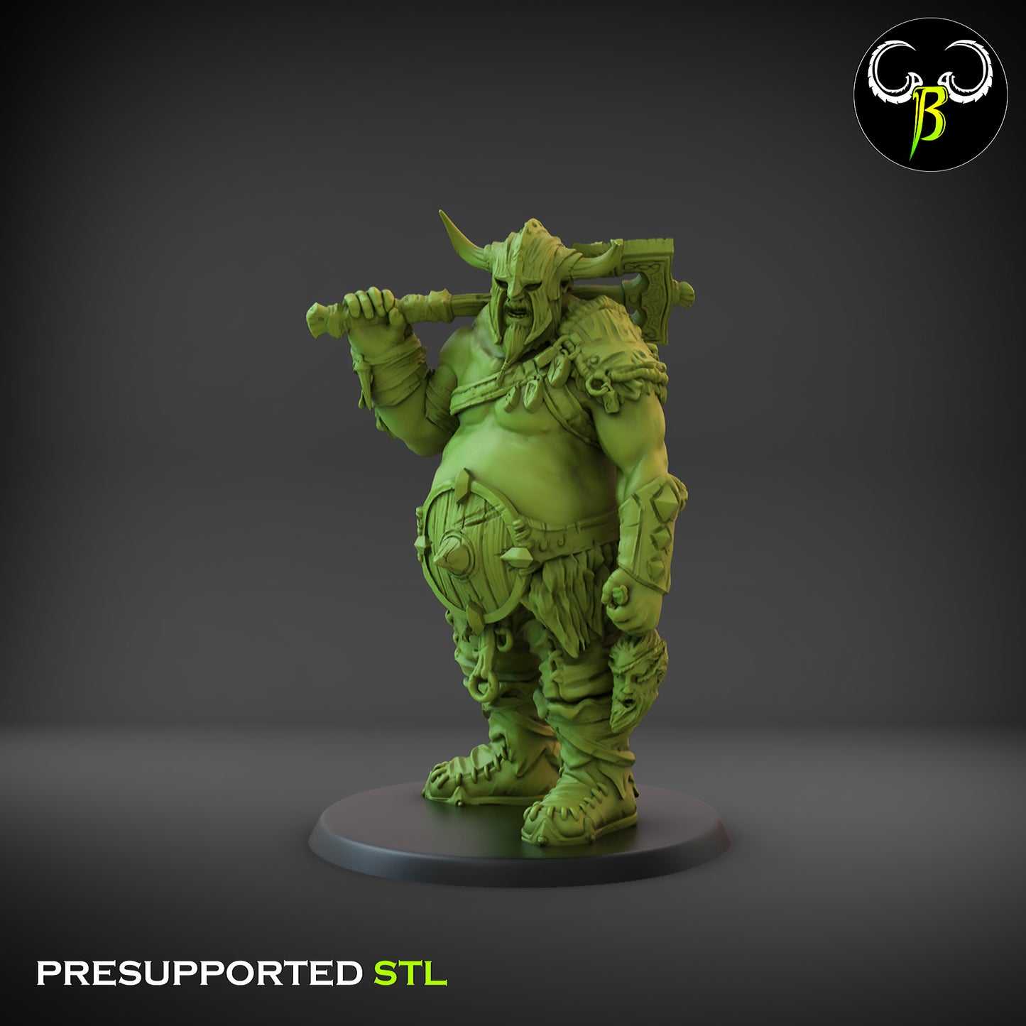 Hunger Sons Shield Squad - Ogre Miniatures for Tabletop Games or TTRPG Clay Beast Creations