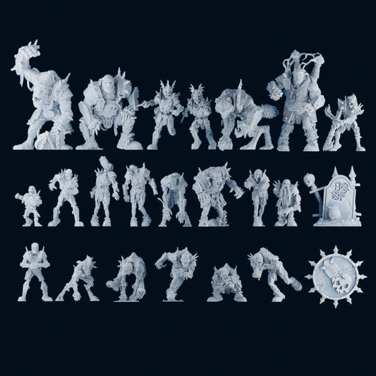 Undead Team Fantasy Football, Necromantic Horror Brutefun Miniatures - TheMajorLab