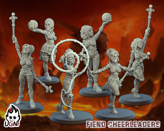 6x Chaos Cheerleaders | Fantasy Football UGNI Miniatures - TheMajorLab