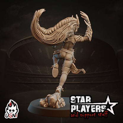 Broxxana Dark elf Star Player Fantasy Football UGNI Miniatures - TheMajorLab