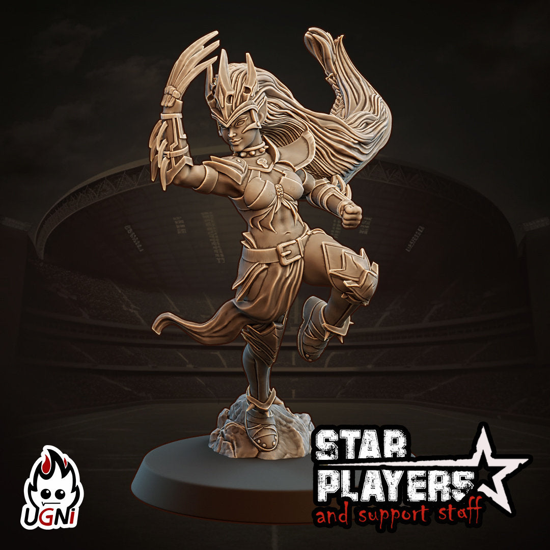 Broxxana Dark elf Star Player Fantasy Football UGNI Miniatures - TheMajorLab