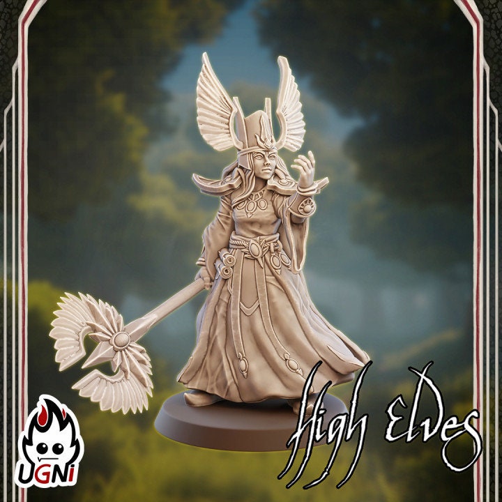 High Elves Wizard |  Fantasy Football UGNI Miniatures - TheMajorLab