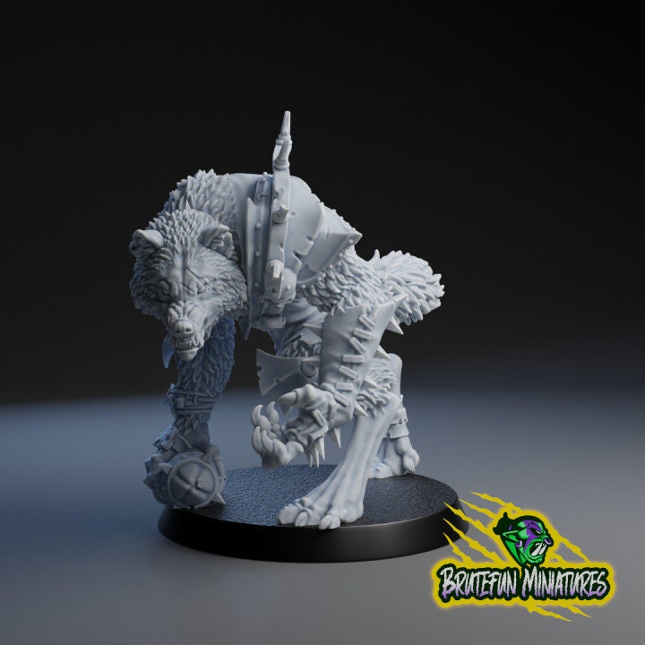 Werewolf | Star Player for Fantasy Football Brutefun Miniatures - TheMajorLab