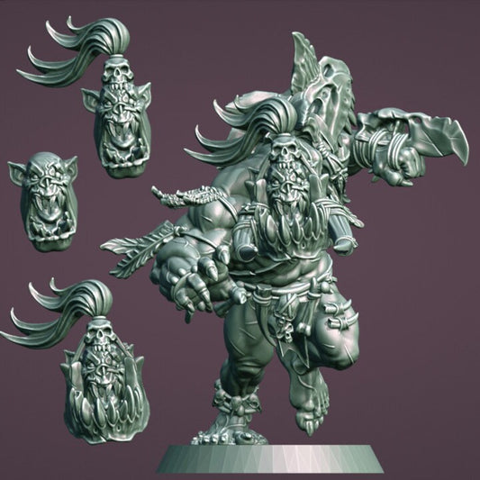 SAVAGE ORC  Star Player Fantasy Football Brutefun Miniatures - TheMajorLab