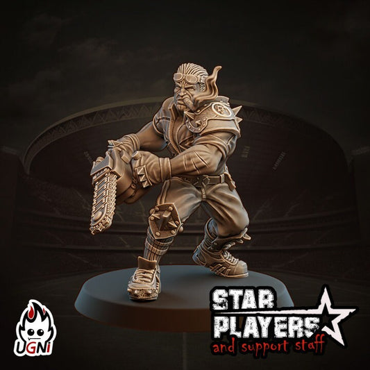 Gelmut Brolf | Human Star Player for Fantasy Football UGNI Miniatures - TheMajorLab