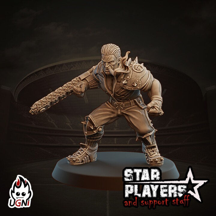 Gelmut Brolf | Human Star Player for Fantasy Football UGNI Miniatures - TheMajorLab