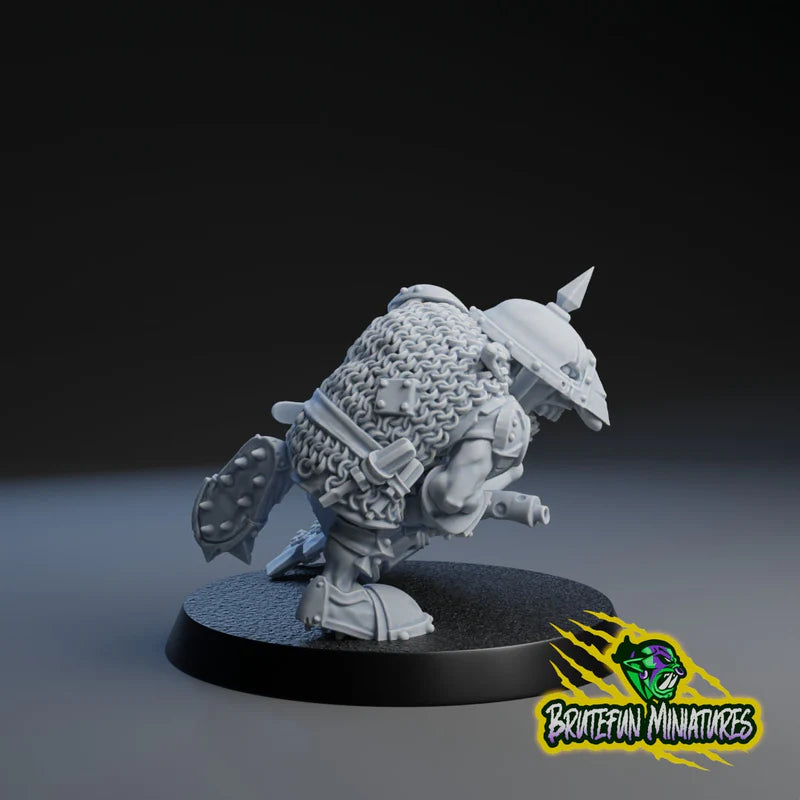 Goblin Team Chainsaw Star Player Brutefun Miniature Fantasy Football