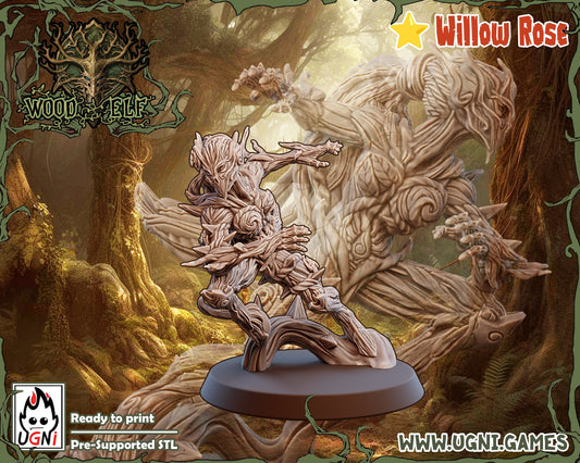 Willow Rose | Wood Elf Elves Star Player for Fantasy Football UGNI Miniatures - TheMajorLab