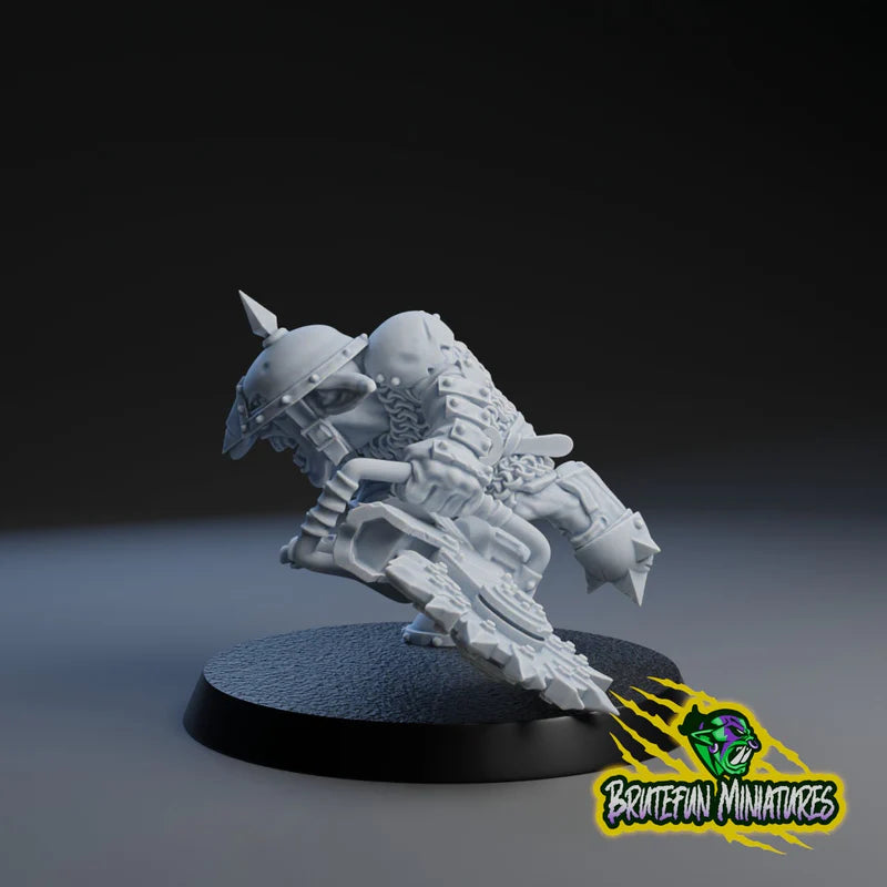 Goblin Team Chainsaw Star Player Brutefun Miniature Fantasy Football