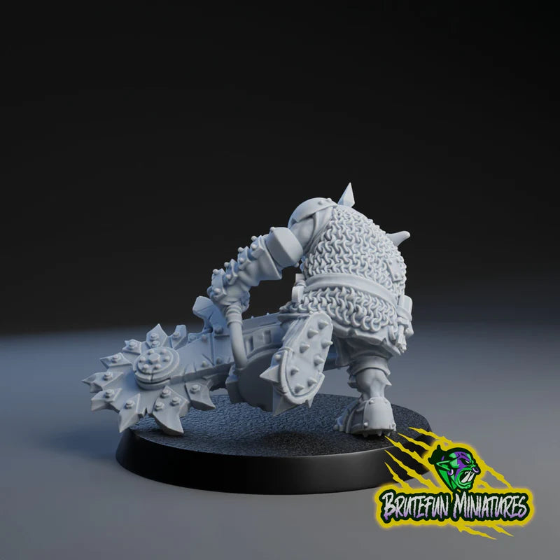 Goblin Team Chainsaw Star Player Brutefun Miniature Fantasy Football