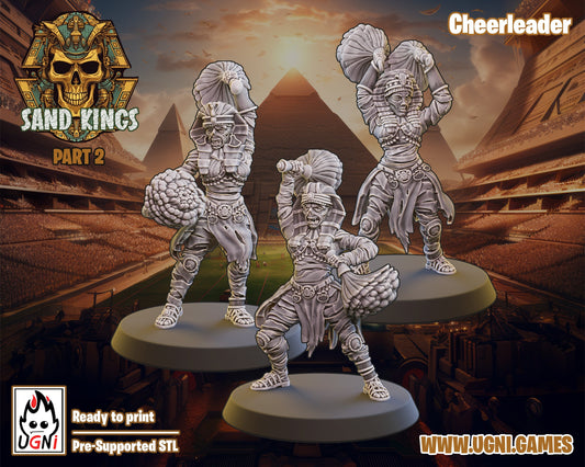 3X Tomb Kings Cheerleaders |  Fantasy Football UGNI Miniatures - TheMajorLab